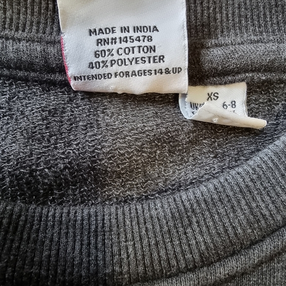 Care Bears "Peaceful, Loving, Cheerful Cheer Bear" Oversized Sweatshirt - Picture 5 of 7